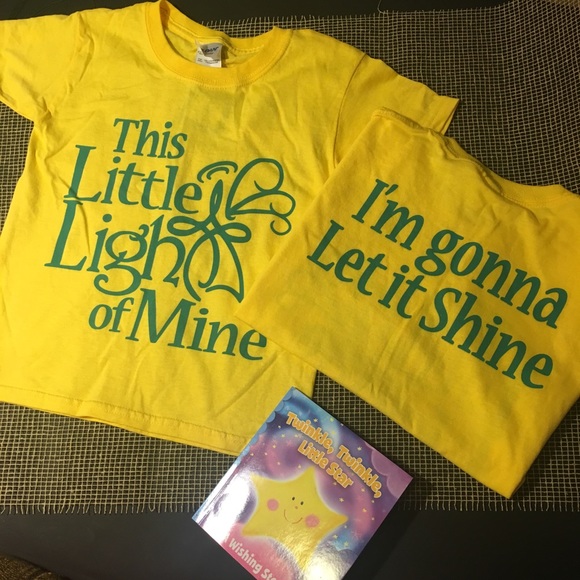 Christian T-Shirt Little Light of Mine Kids Yellow - Picture 2 of 8